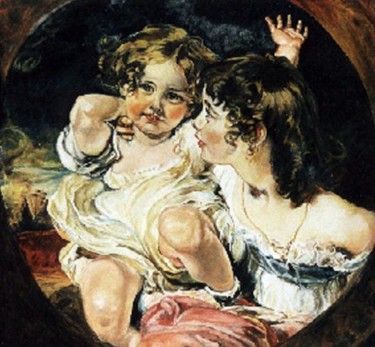 Pittura intitolato "The Calmady Childre…" da Ma, Opera d'arte originale, Olio Montato su Telaio per barella in legno