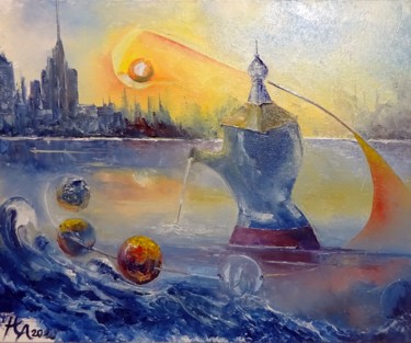 Painting titled "ETUDES TECHNIQUES" by Ma, Original Artwork, Oil