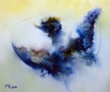 Painting titled "INCUBATION" by Ma, Original Artwork, Oil