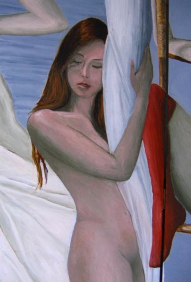 Painting titled "PARAVENTO (Preview…" by Artepignato, Original Artwork, Oil
