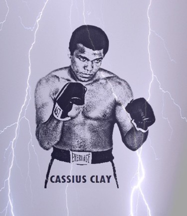 Digital Arts με τίτλο "Cassius Clay." από Antonio Romano, Αυθεντικά έργα τέχνης, Ψηφιακή ζωγραφική