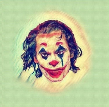 Digital Arts titled "Joker,Clown." by Antonio Romano, Original Artwork, Digital Painting