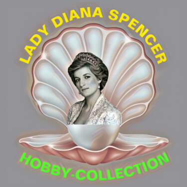 Digital Arts titled "Lady Diana Spencer." by Antonio Romano, Original Artwork, Digital Painting