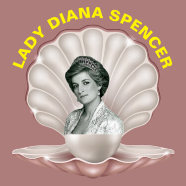 数字艺术 标题为“Diana Spencer.” 由Antonio Romano, 原创艺术品, 数字油画