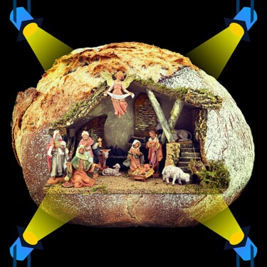 Digital Arts titled "Pan Presepio." by Antonio Romano, Original Artwork, Digital Painting