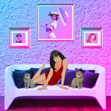 Digitale Kunst mit dem Titel "Relax." von Antonio Romano, Original-Kunstwerk, Digitale Malerei