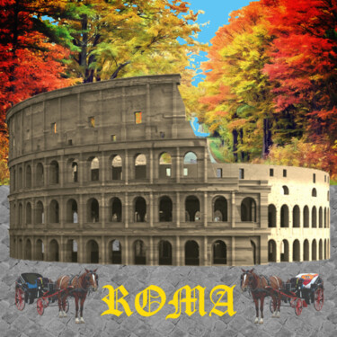 Digitale Kunst getiteld "Roma." door Antonio Romano, Origineel Kunstwerk, Digitaal Schilderwerk