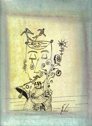 Dibujo titulada "gritos-callados-y-p…" por Godié, Obra de arte original, Otro