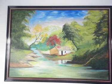 Painting titled "Riacho" by Cida Picoli, Original Artwork
