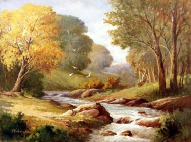 Pintura intitulada "Outono" por Cida Picoli, Obras de arte originais