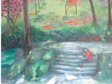 galeria-sheila-calhau-096-parque-guinlle-55x46.jpg Pintura intitulada "galeria-sheila-calh…" por Sheila Calhau, Obras de arte originais, Óleo