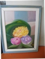 Pintura intitulada "Floral" por Roseli Avila Peres, Obras de arte originais, Óleo