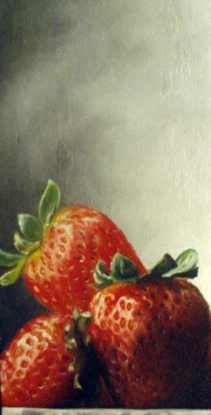 Painting titled "Fruits" by André Teyssier, Original Artwork, Oil