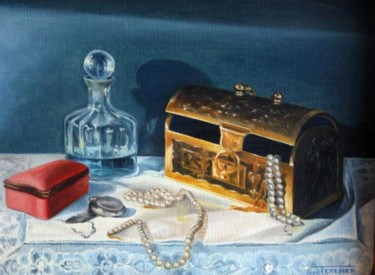 Painting titled "Bijoux" by André Teyssier, Original Artwork