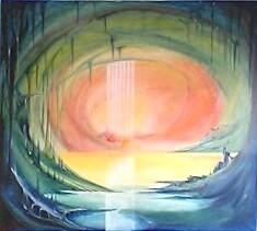 Painting titled "Espírito" by Leonardo Bizcaya, Original Artwork, Oil