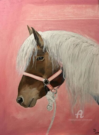 Painting titled "Charlotte" by Daciana, Original Artwork, Oil
