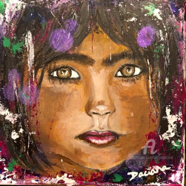 Painting titled "Jaanvi-as precious…" by Daciana, Original Artwork, Acrylic