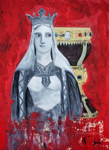 Peinture intitulée "Postergum Urraca" par Daciana, Œuvre d'art originale, Huile