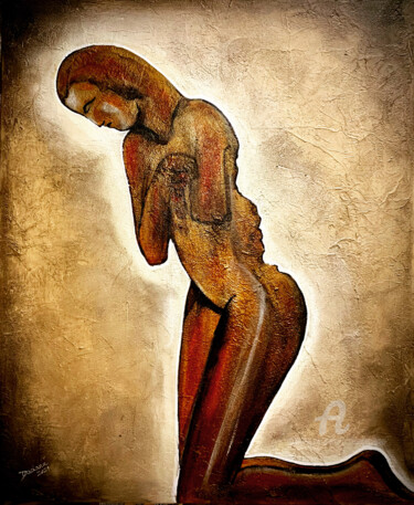 Peinture intitulée "Incomplete" par Daciana, Œuvre d'art originale, Acrylique Monté sur Châssis en bois