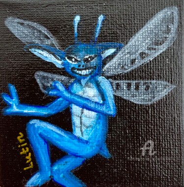 Painting titled "Pixie" by Daciana, Original Artwork, Acrylic