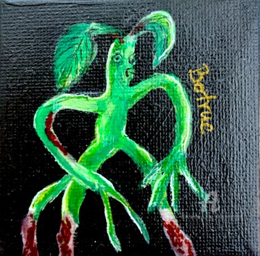 Painting titled "Bowtruckle" by Daciana, Original Artwork, Acrylic