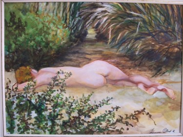 Pintura titulada "nu mimizan" por Francine Gilbert, Obra de arte original