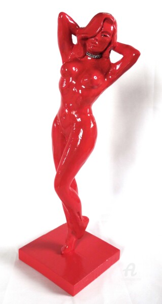 Скульптура под названием "Vera" - Sylviane Bernardini, Подлинное произведение искусства, Глина
