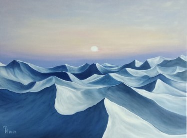 Painting titled "РАССВЕТ В САХАРЕ" by Ирина Фурасьева, Original Artwork, Oil