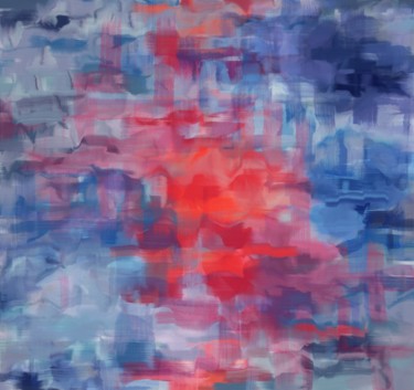 Цифровое искусство под названием "Abstract paint pape…" - Artgalini, Подлинное произведение искусства, Цифровая живопись