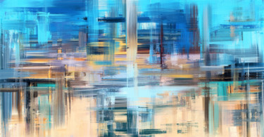 Картина под названием "abstract painting" - Artgalini, Подлинное произведение искусства, Акрил