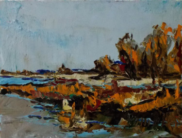 Golden autumn Peinture intitulée "Golden autumn" par Alla Preobrazhenska-Ronikier, Œuvre d'art originale, Huile Monté sur Châssis