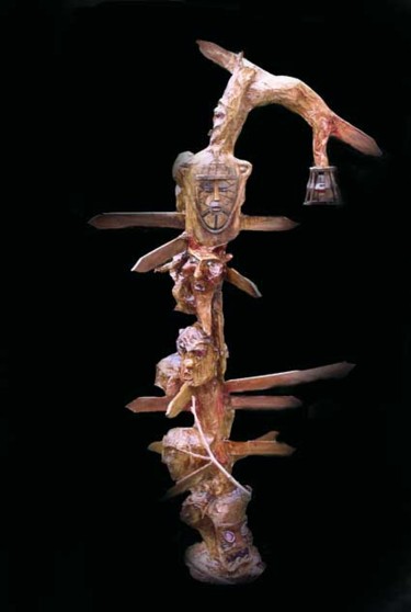 Sculpture intitulée "La croisée des chem…" par Gée, Œuvre d'art originale