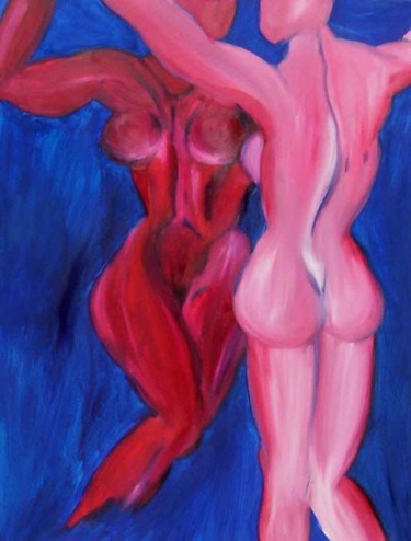 Painting titled "Adele et Eve" by Gée, Original Artwork