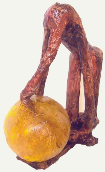 Sculpture intitulée "Le poids de la cons…" par Gée, Œuvre d'art originale