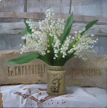 Pintura intitulada "Встреча" por Gelena Pavlenko, Obras de arte originais, Óleo