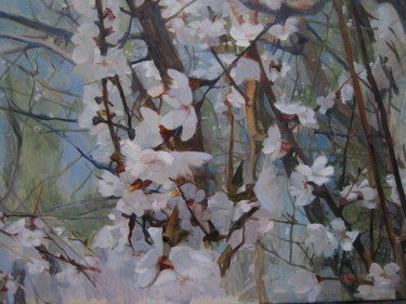 Картина под названием "4 фрагмент Весны" - Gelena Pavlenko, Подлинное произведение искусства, Масло