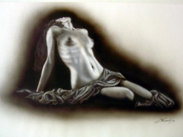 Painting titled "Nudo Studio aerogra…" by Gianfranco Massarenti, Original Artwork