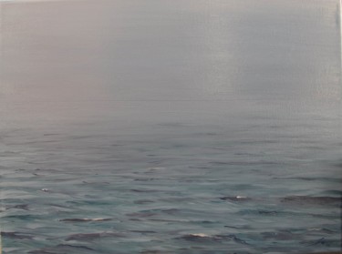 Peinture intitulée "23-03-2015-fogy-sea." par Gio Berti, Œuvre d'art originale