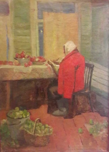 제목이 "Урожай яблок. Россия"인 미술작품 Анастасия Горева로, 원작, 기름