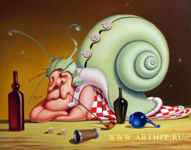Malerei mit dem Titel "All is Vanity" von Vladlena Otochina, Original-Kunstwerk