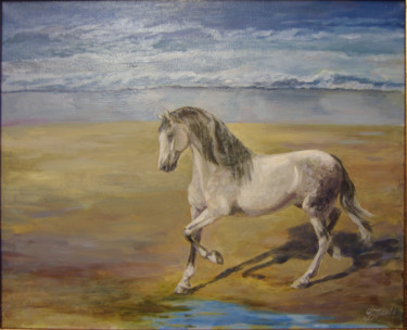 Painting titled "Блик" by Arthorse, Original Artwork, Oil