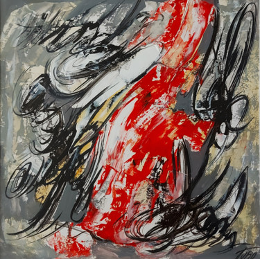 Composition-28 Peinture intitulée "Composition-28" par Arthur Avalyan, Œuvre d'art originale, Huile
