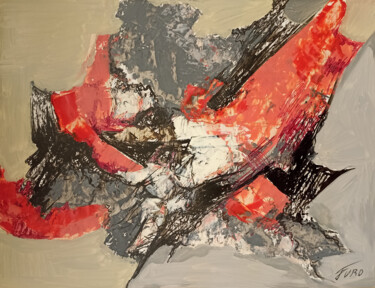 Картина под названием "Composition-37" - Arthur Avalyan, Подлинное произведение искусства, Масло