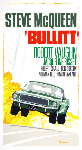 Pintura titulada "BULLITT" por Arthur Benjamins, Obra de arte original, Acrílico