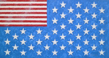 Painting titled "AMERICA OF STATES U…" by Arthur Benjamins, Original Artwork, Acrylic