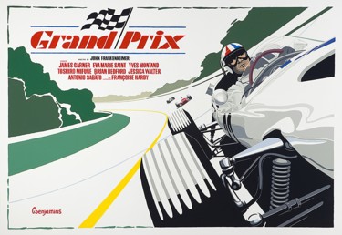 Картина под названием "GRAND PRIX - HOMAGE" - Arthur Benjamins, Подлинное произведение искусства, Акрил