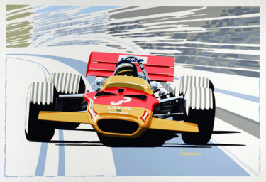 Painting titled "RINDT REMEMBERED" by Arthur Benjamins, Original Artwork, Acrylic