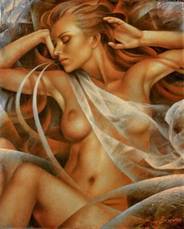 Картина под названием "Vibration of feeling" - Arthur Braginsky, Подлинное произведение искусства, Масло