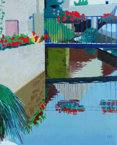 Peinture intitulée "Saute Ruisseau" par Yves Marie Puybertier, Œuvre d'art originale, Huile