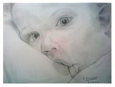 Drawing titled "l'amour d'un enfant" by Arthur Choisnet, Original Artwork